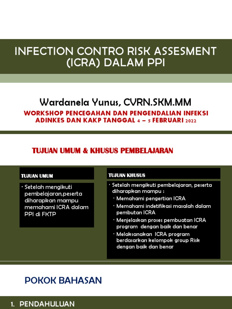 MENGURANGI RISIKO INFEKSI DI FKTP | PDF