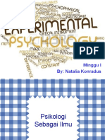 Minggu 1 - Psikologi Sebagai Ilmu.