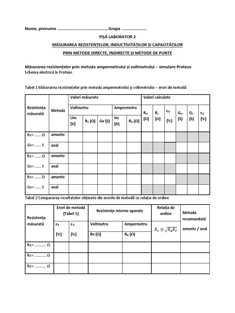Fisa Laborator 2 | PDF