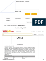 Aluminium Alloys LM 10 - Aluminium Alloys LM 10 Exporter, Importer & Manufacturer, Faridabad, India