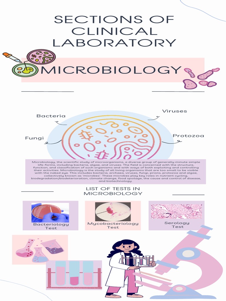 Clinical Laboratory Sections Overview | PDF | Pathology | Histopathology