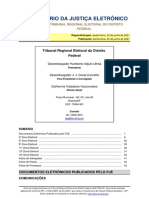 Diário da Justiça Eleitoral do TRE-DF