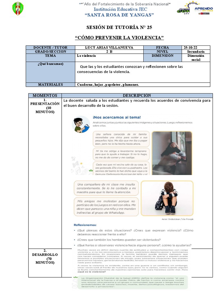Prevención de la Violencia Escolar | PDF