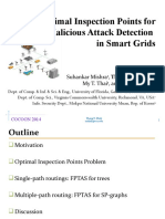 Optimal Inspection Points for Malicious Attack Detection in Smart Grids