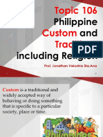 106 Philippine Custom