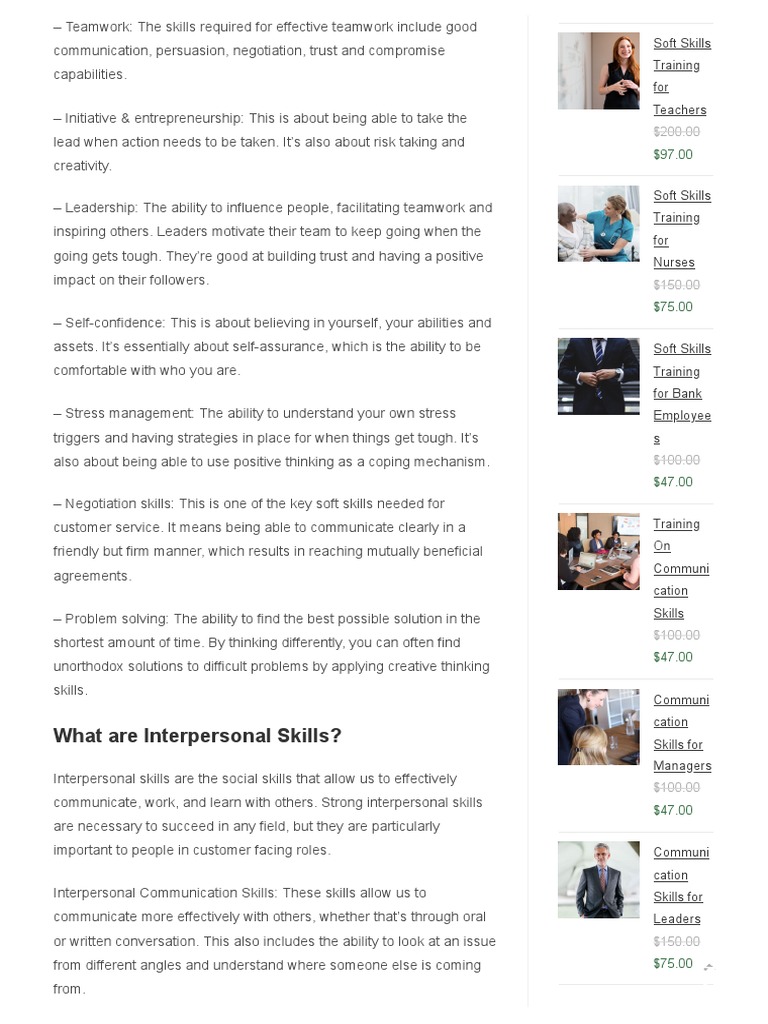 Essential Interpersonal Skills Guide | PDF | Interpersonal ...
