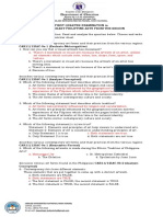 Cpar Q1 Exam With Melcs Corrected