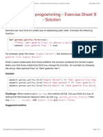 Introduction To Programming - Exercise Sheet 9 - Solution Introduction To Programming, ITU (Autumn 2022)