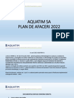 2.5. Aquatim Sa - Plan Afaceri 2022