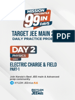 TARGET JEE MAIN 2023 - ELECTRIC CHARGES AND FIELDS (PART 1