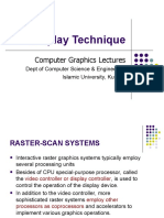 Interactive raster graphics systems and video controller overview