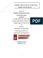 20MCA1103, 20MCA1090, 20MCA1158 Hospital Management System - Final Project Report