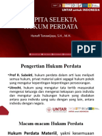 Kapita Selekta Hukum Perdata: Hanafi Tanawijaya, S.H., M.H