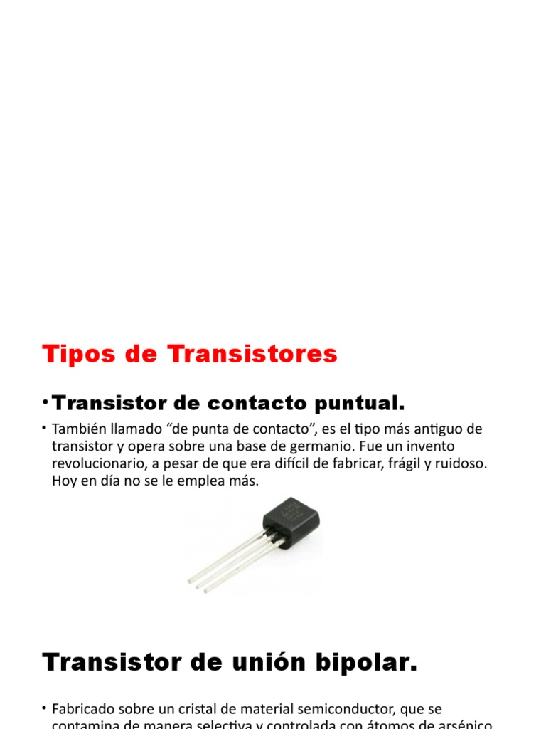 Tipos de Transistores PDF