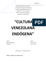Cultura Venezolana Endógena
