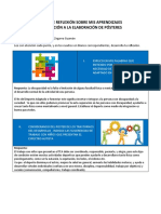 Reflexión sobre aprendizajes en elaboración de pósteres sobre deportes adaptados