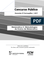 Banca (Fcm) Do Ifba e Ifam Matemática 2 if Farroupilha 2017