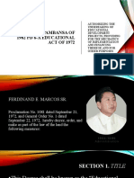 BATASANG PAMBANSA OF 1982 PD 6-A EDUCATIONAL ACT