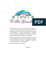 Propuesta Villa Zevallos Local Principal - 2022