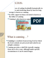 Canning and Its Various Process.