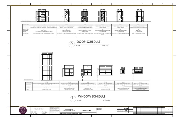 Door and Window Schedule Overview | PDF | Door | Window