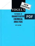 Vogel's - Textbook of Quantitative Chemical Analysis (5th Edition; Longmann)