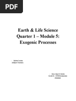 Earth & Life Science Module 5