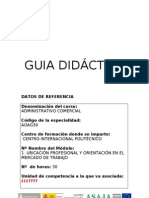 Guia Didáctica M1 Ubicación Profesional y Orientación en El Mercado de Trabajo