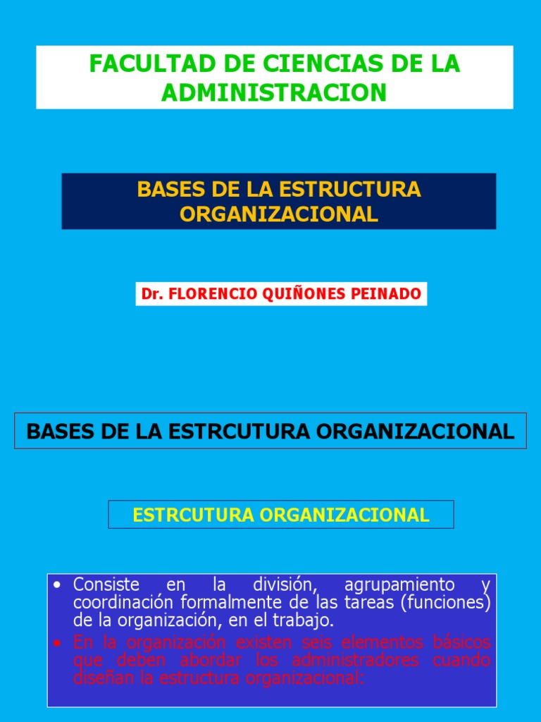 Elementos Clave de la Estructura Organizacional | PDF | Toma de decisiones