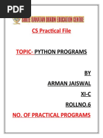 CS Practical File