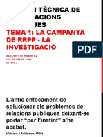3.tècnica de Les RRPP. Campanya RRPP-Investigació