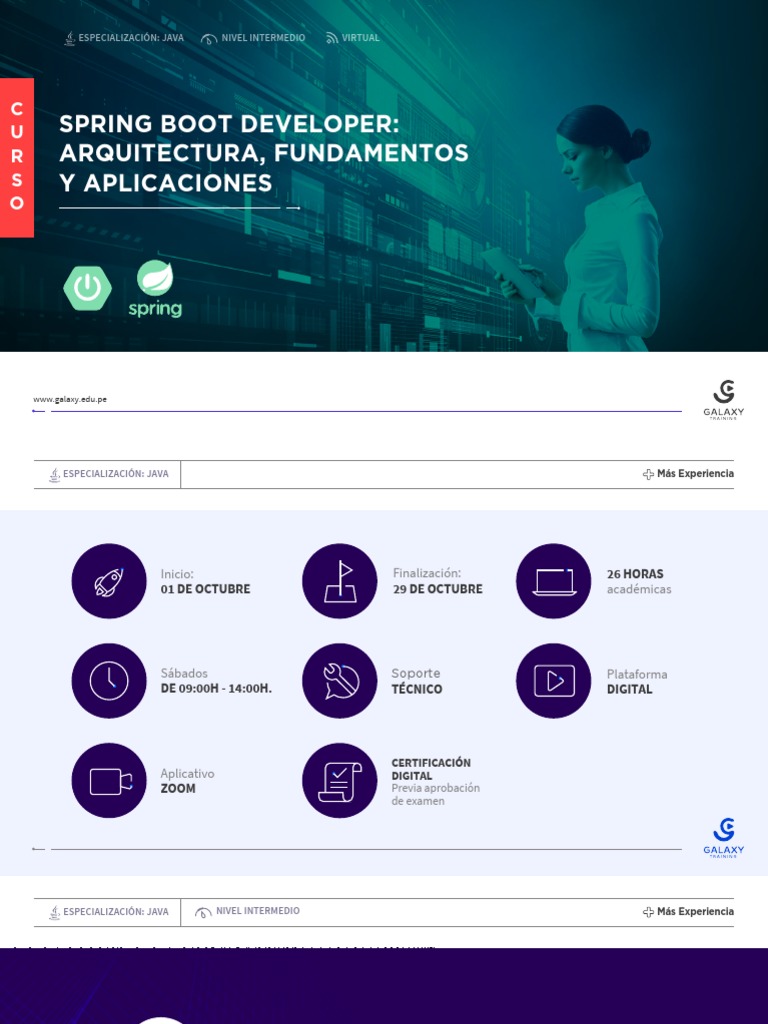 Temario - Spring Boot Developer | PDF | Spring Framework ...