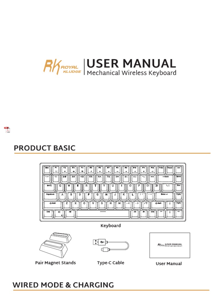 (User Manual) Royal Kludge RK84 PDF