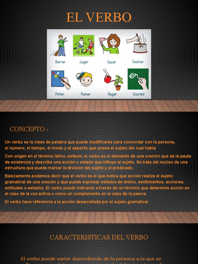 El Verbo | PDF | Verbo | Asunto (gramática)