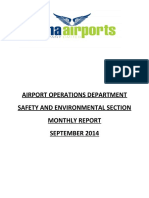 Monthly Sectional Report - September 2014