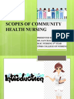 Scopes of Community Health Nursing Education Practical