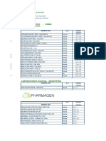 Lista de Productos Agosto 2018