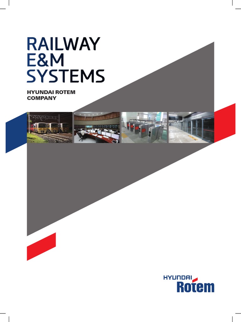 Hyundai Rotem Railway Solutions Overview | PDF | Train | Rail Transport