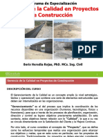 Calidad en Proyectos de Construcción 1