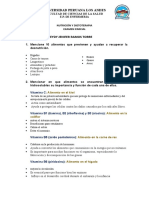 Examen 1° - Parcial - Nutrición y Dietoterapia - Viernes