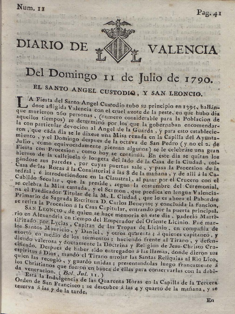 Diario Valencia Julio1790 PDF