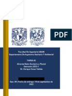 Tarea 2 Alcantarillado FI UNAM