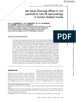 Adipose Tissue Thickness Affects in Vivo Quantitative Near-Ir Spectros