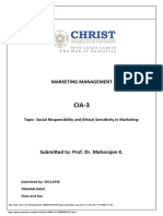 Marketing Management: Submitted To: Prof. Dr. Maharajan K