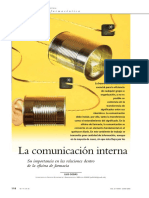 La Comunicación Interna: Su Importancia en Las Relaciones Dentro de La Oficina de Farmacia