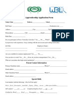 Work-Based Learning Youth Apprenticeship Application Checklist