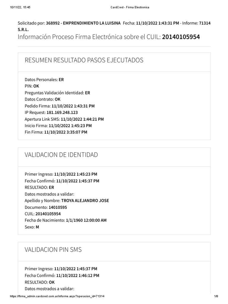 Cardcred firma electronica pdf control de acceso telecomunicaciones