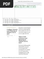 Configure Network Load Balancing in Windows Server 2019