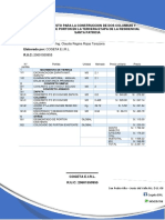 Presupuesto para Construir Dos Columnas