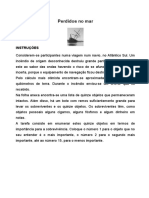 Dinâmica PERDIDOS NO MAR (Professor), PDF, Mar